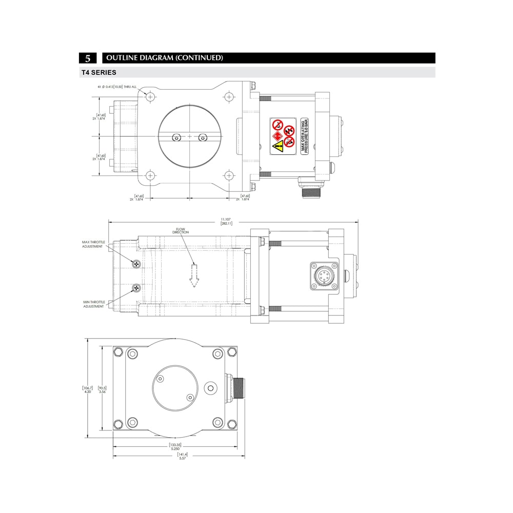 ATB75T4N14-24 75 mm GAC | Throttle Body Actuator