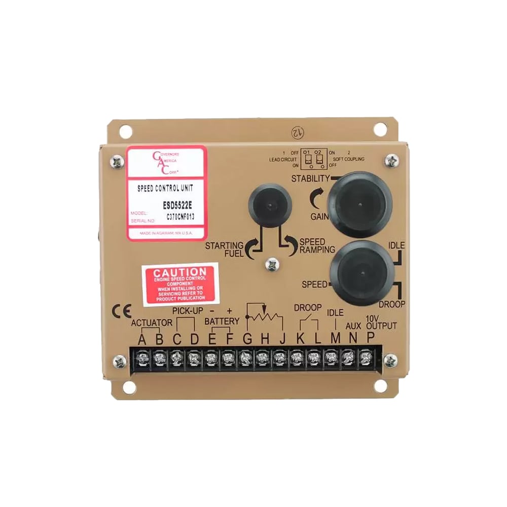 Gobernador de velocidad ESD5522E GAC para motores industriales