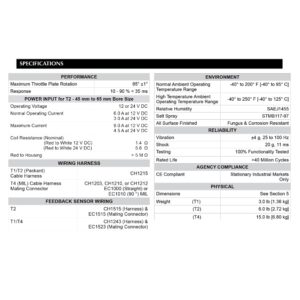 ATB552T2N-24 55 mm GAC | Throttle Body Actuator