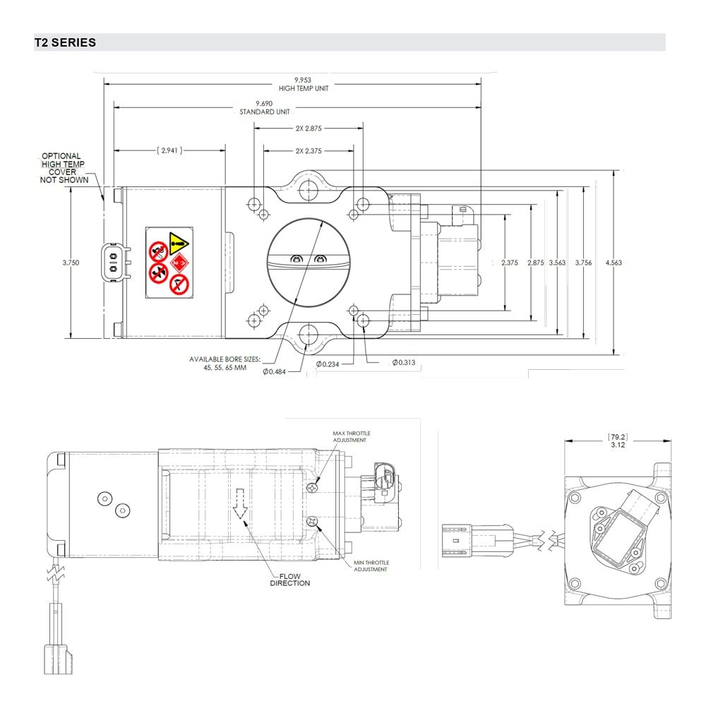 ATB552T2N-12- 55 mm GAC | Throttle Body Actuator
