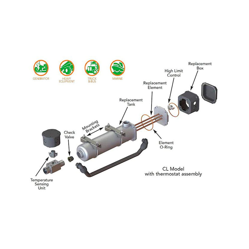 CL MODEL Calentador de Motor HOTSTART 1 1