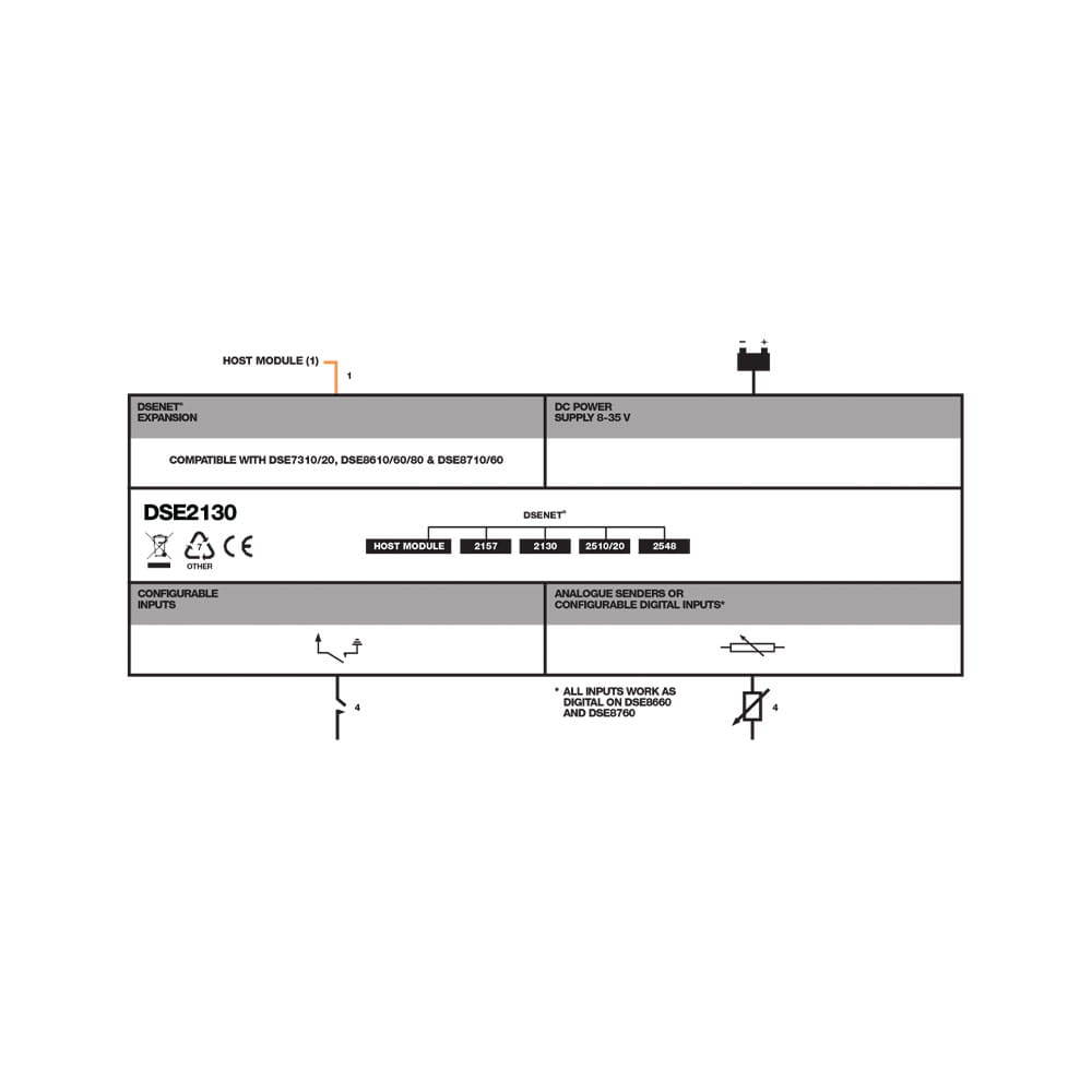 DSE2130 DSENet® Input Expansion Module