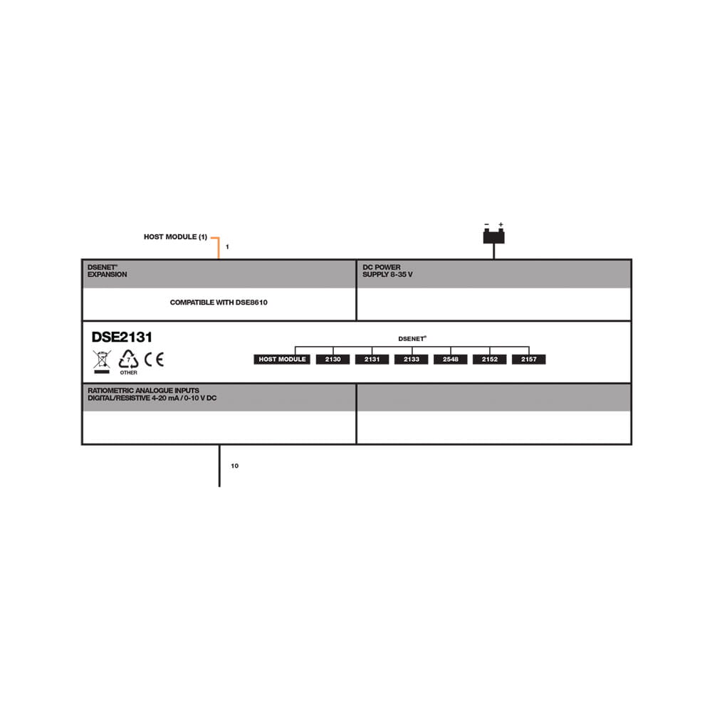 DSE2131 DSENet® Ratiometric Input Expansion Module