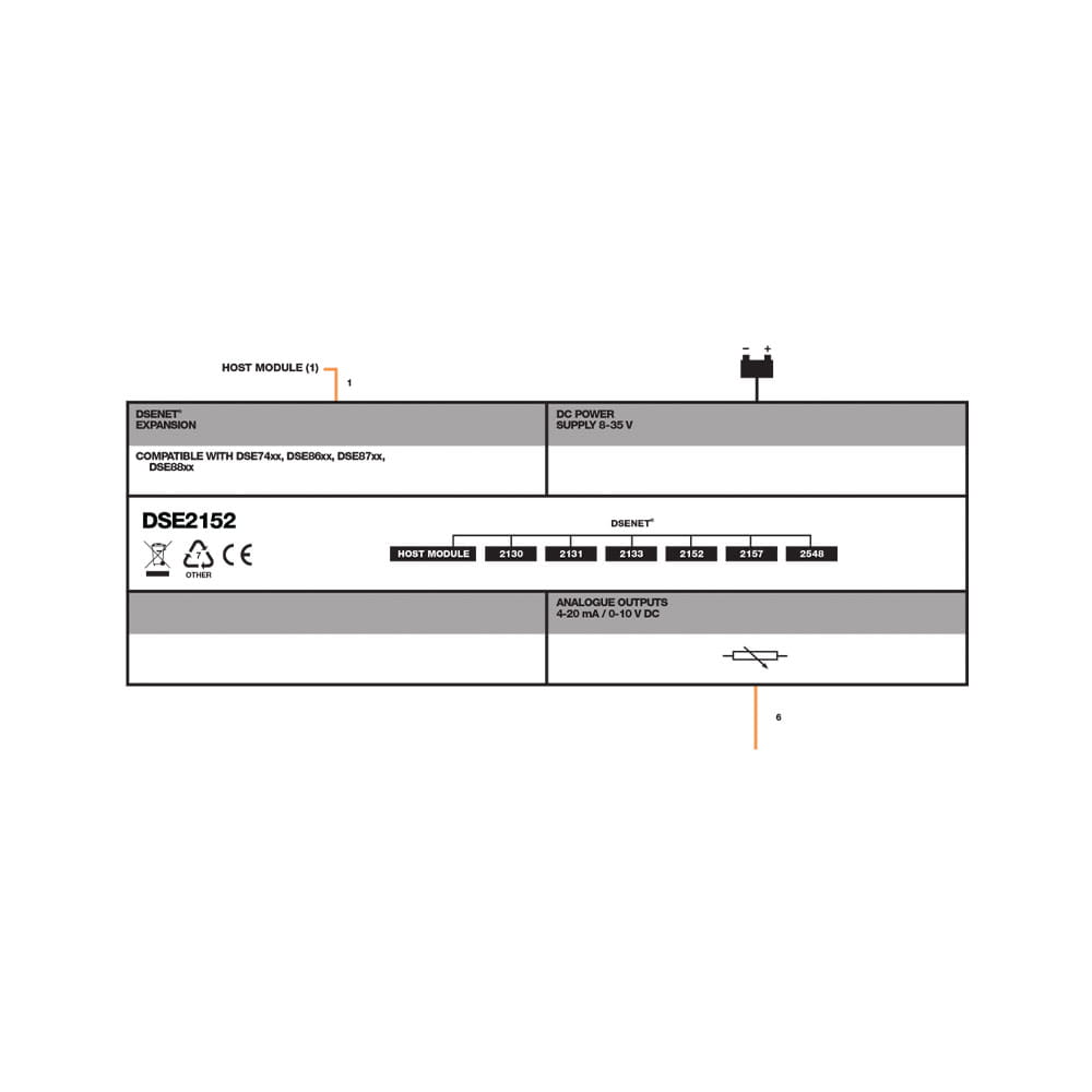 DSE2152 DSENet® Analogue Output Expansion Module