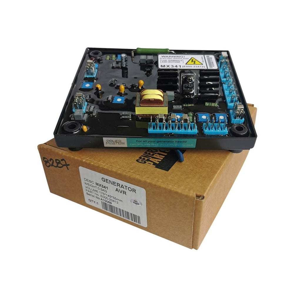 Regulador de voltaje AVR MX341G para generadores industriales