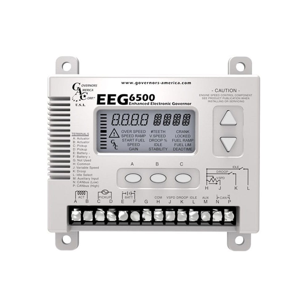 Gobernador de velocidad EEG6500 GAC para motores industriales