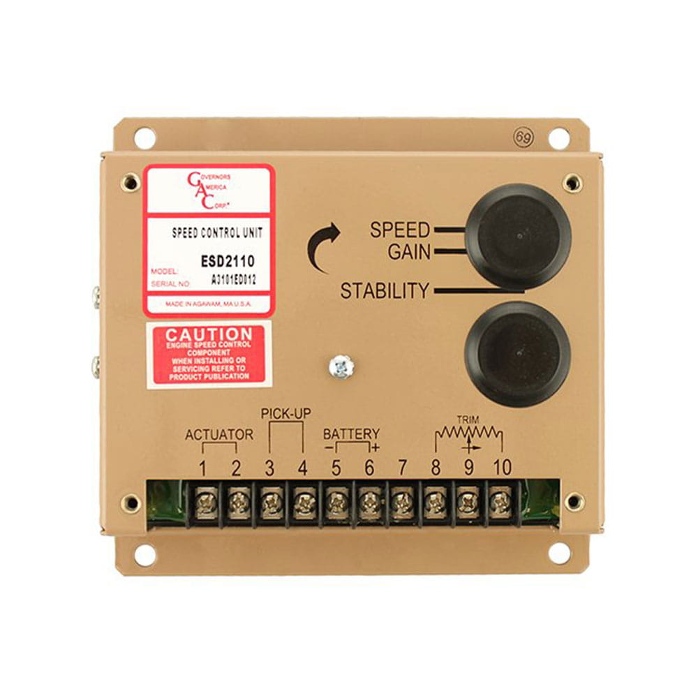 Gobernador de velocidad ESD2110 GAC para motores industriales