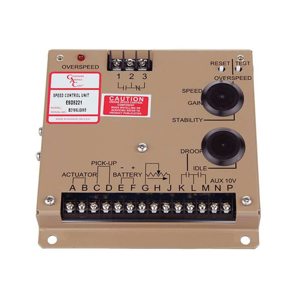Gobernador de velocidad ESD5221 GAC para motores industriales