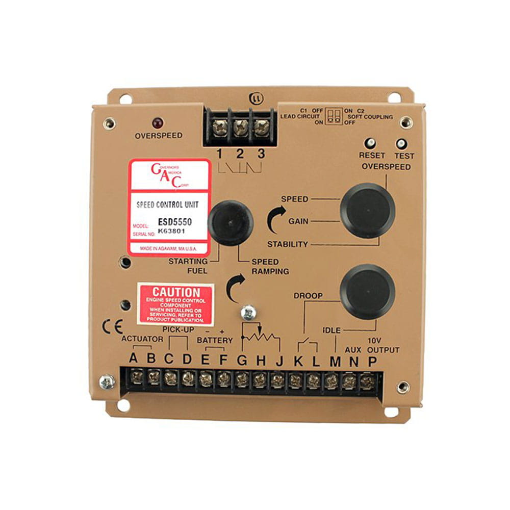 Gobernador de velocidad ESD5550S GAC para motores industriales